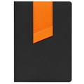 Ежедневник Bookmark, недатированный, черный с оранжевым 21180.32