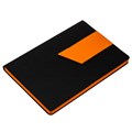 Ежедневник Bookmark, недатированный, черный с оранжевым 21180.32