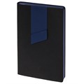 Ежедневник Bookmark, недатированный, черный с синим 21180.34