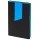 Ежедневник Bookmark, недатированный, черный с синим 21180.34