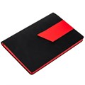 Ежедневник Bookmark, недатированный, черный с красным 21180.35
