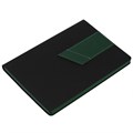 Ежедневник Bookmark, недатированный, черный с зеленым 21180.39