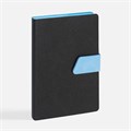 Ежедневник Boom, недатированный, черный с голубым 15768.14
