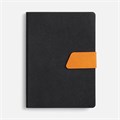 Ежедневник Boom, недатированный, черный с оранжевым 15768.32