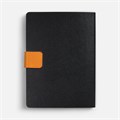 Ежедневник Boom, недатированный, черный с оранжевым 15768.32