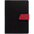 Ежедневник Boom, недатированный, черный с красным 15768.35