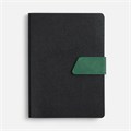 Ежедневник Boom, недатированный, черный с зеленым 15768.39