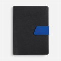 Ежедневник Boom, недатированный, черный с ярко-синий 15768.43