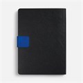 Ежедневник Boom, недатированный, черный с ярко-синий 15768.43