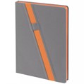 Ежедневник Rubikon на заказ, недатированный серо-оранжевый 16208.12