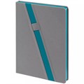 Ежедневник Rubikon на заказ, недатированный серо-бирюзовый 16208.49