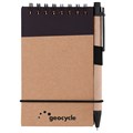Блокнот на кольцах Eco Note с ручкой, черный 5596.30
