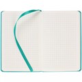 Блокнот Cluster Mini в клетку, бирюзовый 15209.49