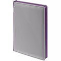 Ежедневник Spain Shall на заказ, недатированный, серый с фиолетовым 16403.17