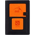 Ежедневник Mobile на заказ, недатированный, черно-оранжевый 15885.23