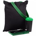 Набор Velours Bag, черный с зеленым 15205.39