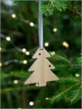 Деревянная подвеска Christmate, елочка 20225.01