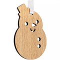 Деревянная подвеска Christmate, снеговик 20225.02