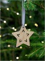 Деревянная подвеска Christmate, звезда 20225.05