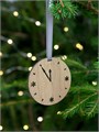 Деревянная подвеска Christmate, часы 20225.07