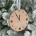 Деревянная подвеска Christmate, часы 20225.07