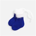 Подвеска на елку «Вьюжка», носочки, синяя 19262.40