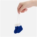 Подвеска на елку «Вьюжка», носочки, синяя 19262.40