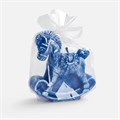 Свеча фигурная «Лошадка-качалка», синяя 20333.40