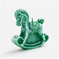 Свеча фигурная «Лошадка-качалка», зеленая 20333.90