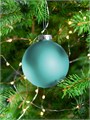 Елочный шар Finery Matt, 8 см, матовый бирюзовый 17663.49