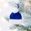 Подвеска на елку «Вьюжка», шапочка, синяя 19260.40