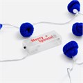 Гирлянда Cosy Poms, синяя 16957.40