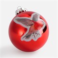 Елочный шар Finery Gloss, 10 см, глянцевый красный 17664.50