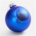 Елочный шар Finery Matt, 10 см, матовый синий 17665.40