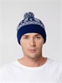 Шапка Elnik, синяя с молочно-белым 16739.64