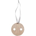 Деревянная подвеска Carving, в форме пуговицы Санты 10145.04