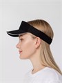 Козырек Active, черный с белым кантом 15429.30