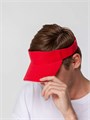 Козырек Active, красный с белым кантом 15429.50