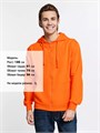Толстовка на молнии с капюшоном Siverga 2.0, оранжевая 16213.20