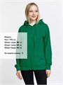 Толстовка на молнии с капюшоном Siverga 2.0, зеленая 16213.92
