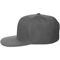 Бейсболка Snapback с прямым козырьком, серая 15948.10