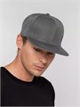 Бейсболка Snapback с прямым козырьком, серая 15948.10