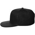 Бейсболка Snapback с прямым козырьком, черная 15948.30