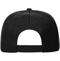 Бейсболка Snapback с прямым козырьком, черная 15948.30