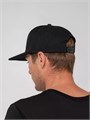 Бейсболка Snapback с прямым козырьком, черная 15948.30