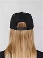 Бейсболка Snapback с прямым козырьком, черная 15948.30