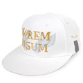 Бейсболка Snapback с прямым козырьком, белая 15948.60