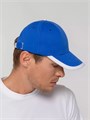 Бейсболка Honor, ярко-синяя с белым кантом 15150.44