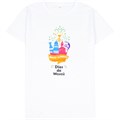 Футболка унисекс для сублимации Paint Tee, белая 14667.60