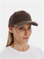 Бейсболка Long Beach, коричневая с бежевым 6538.51